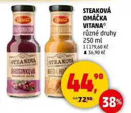 Penny Market STEAKOVÁ OMÁČKA VITANA různé druhy, 250 ml nabídka