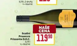Billa Scalini Prosecco Frizzante D.O.C. 0,75l nabídka