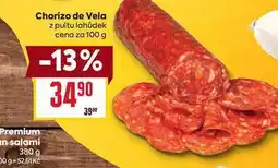 Billa Chorizo de Vela z pultu lahůdek cena za 100g nabídka