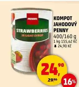 Penny Market KOMPOT JAHODOVÝ PENNY, 400/160 g nabídka