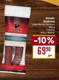 Billa Kmotr Klobása uheráková, čertova 180 g nabídka