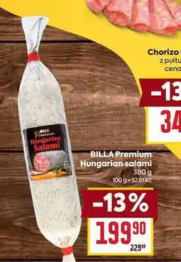 Billa BILLA Premium Hungarian salami 380 g nabídka