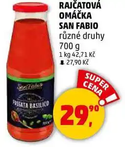 Penny Market RAJČATOVÁ OMÁČKA SAN FABIO různé druhy, 700 g nabídka