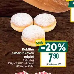 Billa Kobliha s meruňkovou náplní 1ks, 65 g nabídka
