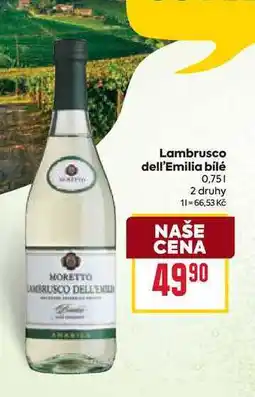 Billa Lambrusco dell'Emilia bílé 0,75l nabídka