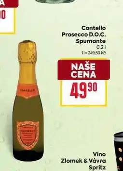 Billa Contello Prosecco D.O.C. Spumante 0,2l nabídka
