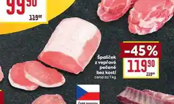 Billa špalíček z vepřové pečeně bez kosti cena za 1 kg nabídka