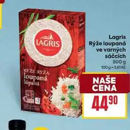 Billa Lagris Rýže loupaná ve varných sáčcích 800 g nabídka