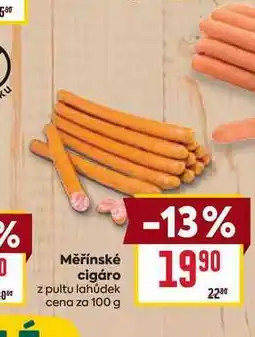 Billa Měřínské cigáro z pultu lahůdek cena za 100 g nabídka