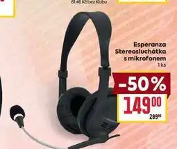 Billa Esperanza Stereosluchátka s mikrofonem 1ks nabídka