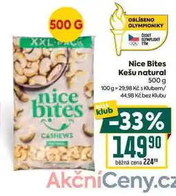 Billa Nice Bites Kešu natural 500 g nabídka
