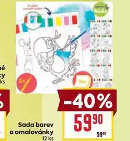 Billa Sada barev a omalovánky 12 ks nabídka