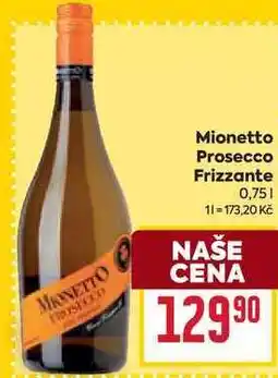 Billa Mionetto Prosecco Frizzante 0,75l nabídka