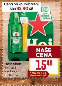 Billa Heineken 6x0,33l nabídka