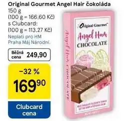 Tesco Original Gourmet Angel Hair čokoláda, 150 g nabídka