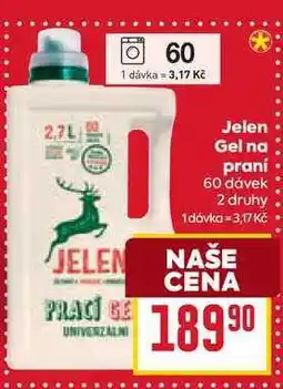 Billa Jelen Gel na praní 60 dávek nabídka