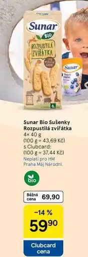 Tesco Sušenky Rozpustilá zvířátka, 4× 40 g nabídka