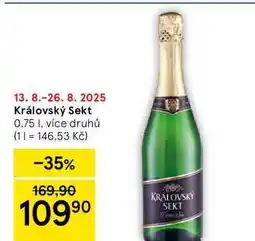 Tesco Královský Sekt, 0.75 l nabídka