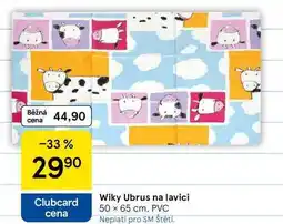 Tesco Wiky Ubrus na lavici, 50 x 65 cm. PVC nabídka