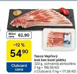 Tesco Tesco Vepřový bok bez kosti plátky, 320 g nabídka