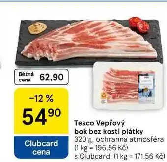Tesco Tesco Vepřový bok bez kosti plátky, 320 g nabídka