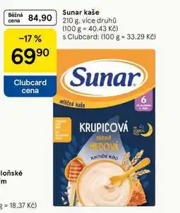 Tesco Sunar kaše, 210 g, více druhů nabídka