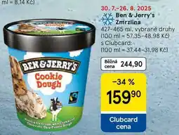 Tesco Ben & Jerry's Zmrzlina, 427-465 ml, vybrané druhy nabídka