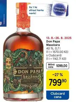 Tesco Don Papa Masskara 40%, 0,7 l nabídka
