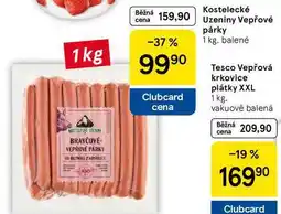 Tesco Kostelecké uzeniny vepřové párky, 1 kg nabídka