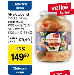 Tesco Viva Utopenci, 1550 g. pevný podíl 912 g nabídka