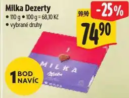 Albert Milka Dezerty nabídka