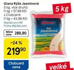 Tesco Giana Rýže Jasmínová, 5 kg nabídka
