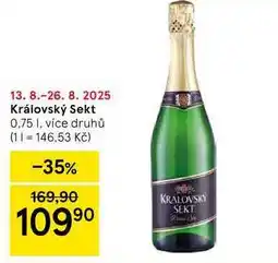 Tesco Královský Sekt, 0.75 l nabídka