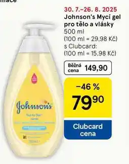 Tesco Johnson's Mycí gel pro tělo a vlásky, 500 ml nabídka