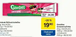 Tesco Goodies Ovesná tyčinka, 23 g, více druhů nabídka