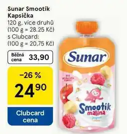 Tesco Sunar Smootík Kapsička, 120 g, více druhů nabídka