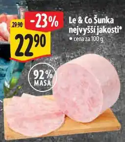 Albert Le & Co Šunka 100 g nabídka
