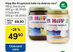 Tesco Hipp Bio Krupicová kaše na dobrou noc, 190 g, dva druhy nabídka