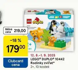 Tesco LEGO DUPLO 10442 Rodinky zvířat* 2+. 10 kostek nabídka