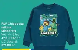 Tesco F&F Chlapecká mikina Minecraft Vel.: 4-13 let nabídka