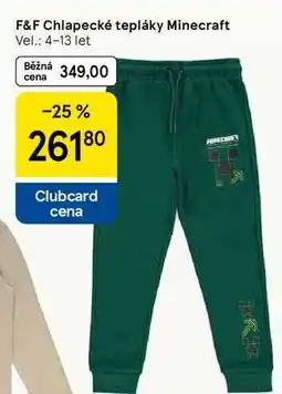 Tesco F&F Chlapecké tepláky Minecraft Vel.: 4-13 let nabídka