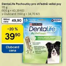 Tesco DentaLife Pochoutky pro středně velké psy, 115 g nabídka