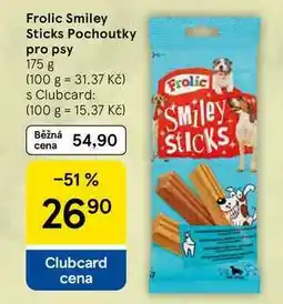 Tesco Frolic Smiley Sticks Pochoutky pro psy, 175 g nabídka