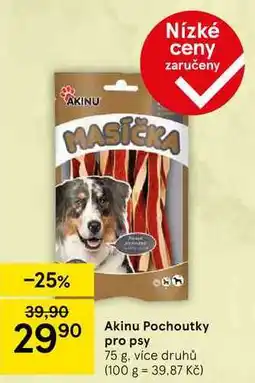 Tesco Akinu Pochoutky pro psy, 75 g, více druhů nabídka
