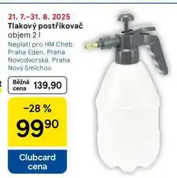 Tesco Tlakový postřikovač objem, 2 l nabídka