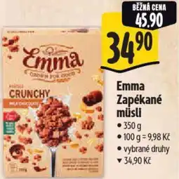 Albert Emma Zapékané müsli nabídka