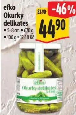 Albert Efko Okurky delikates nabídka