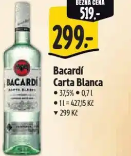 Albert Bacardí Carta Blanca nabídka
