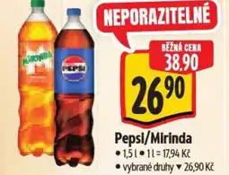 Albert Pepsi/Mirinda nabídka
