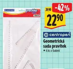 Albert Centropen Geometrická sada pravítek nabídka